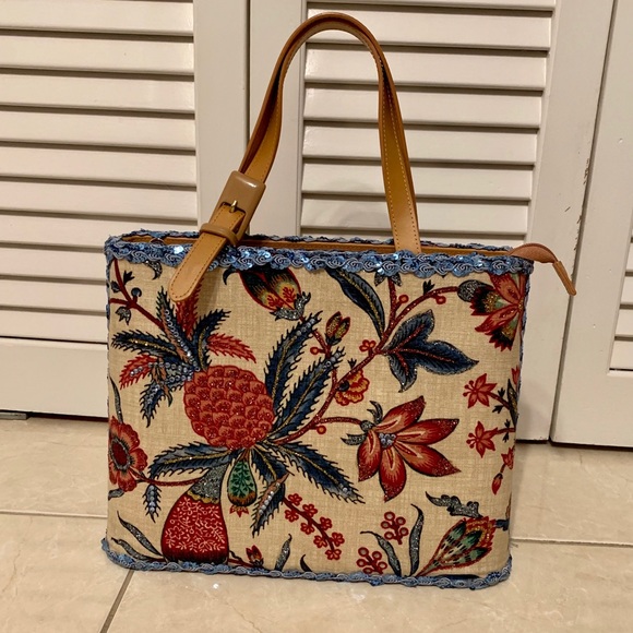Faith Knight Tropical Tote Handbag - Picture 1 of 7